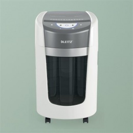 Iratmegsemmisítő, mikrokonfetti, 6 lap, LEITZ "IQ OptiMax Home Office 225 P5"